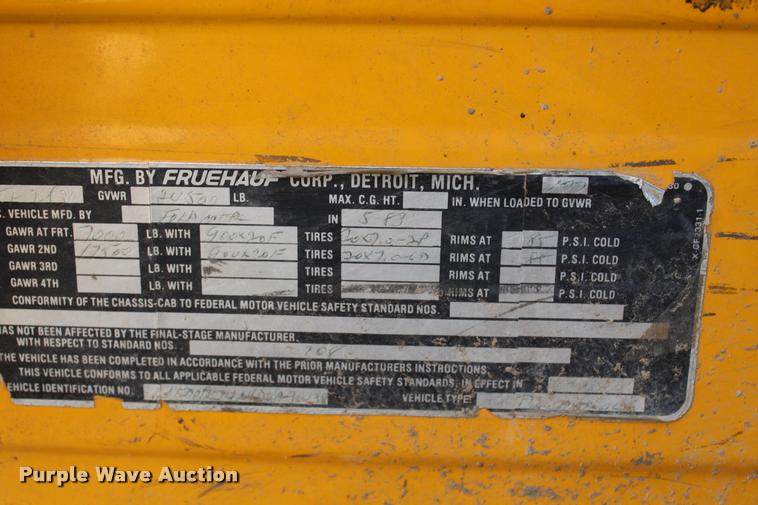 image for item L4796 1983 Ford F700 dump truck