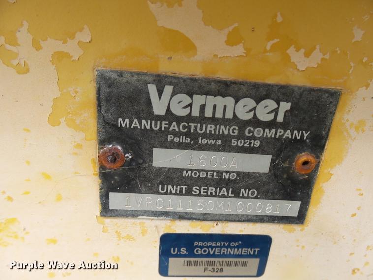 image for item N9477 Vermeer 1600A wood chipper