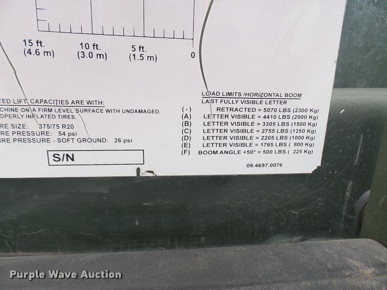 image for item N9480 2007 Terex TX5119MD Military telehandler