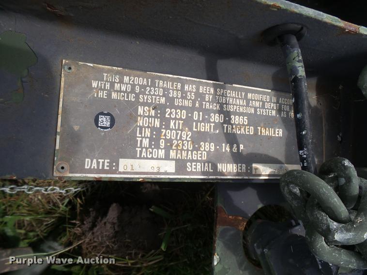 image for item N9483 Military off-road tracked trailer