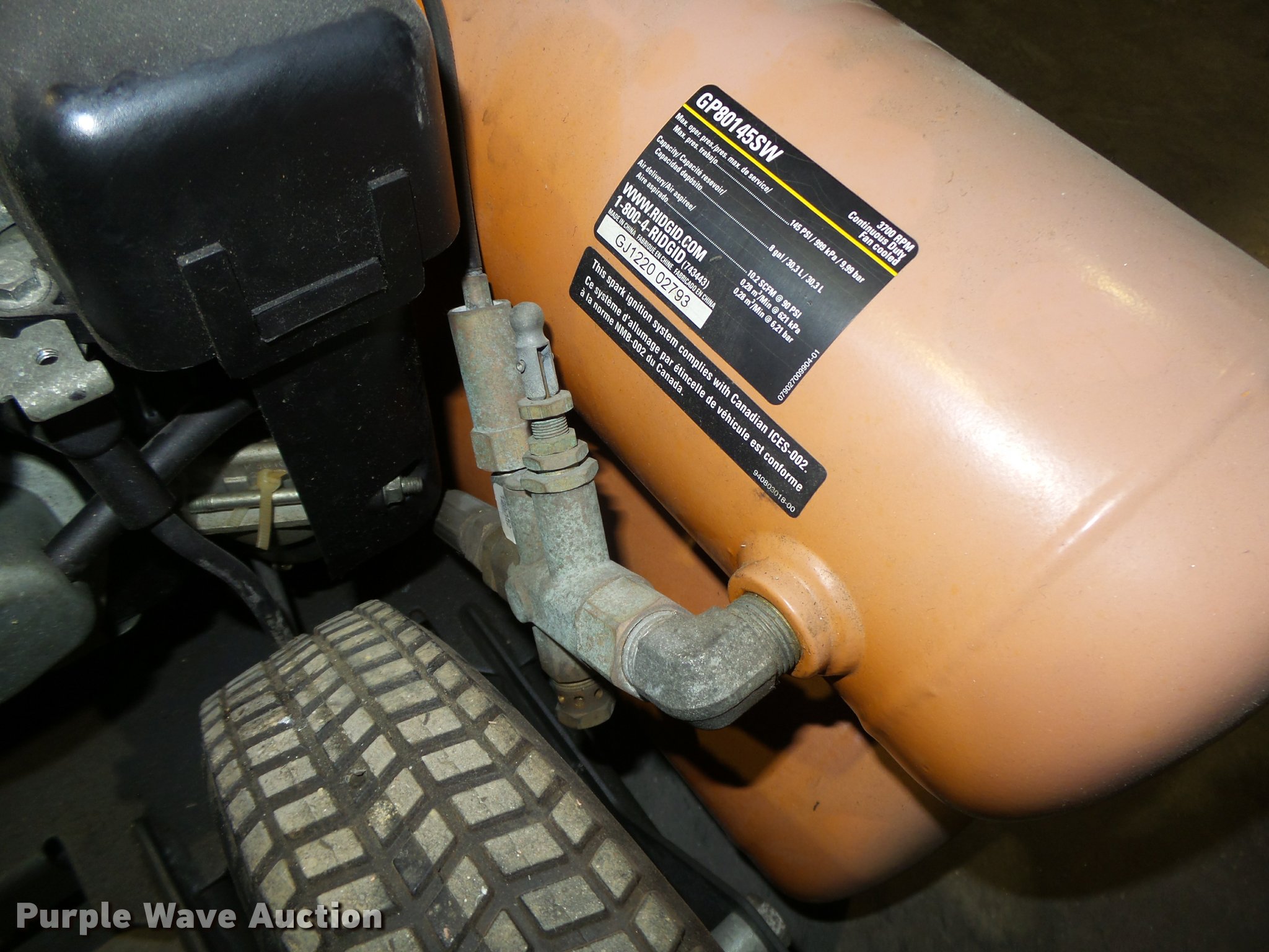 Ridgid Mobil Air air compressor in Carter Lake, IA | Item BX9248 sold