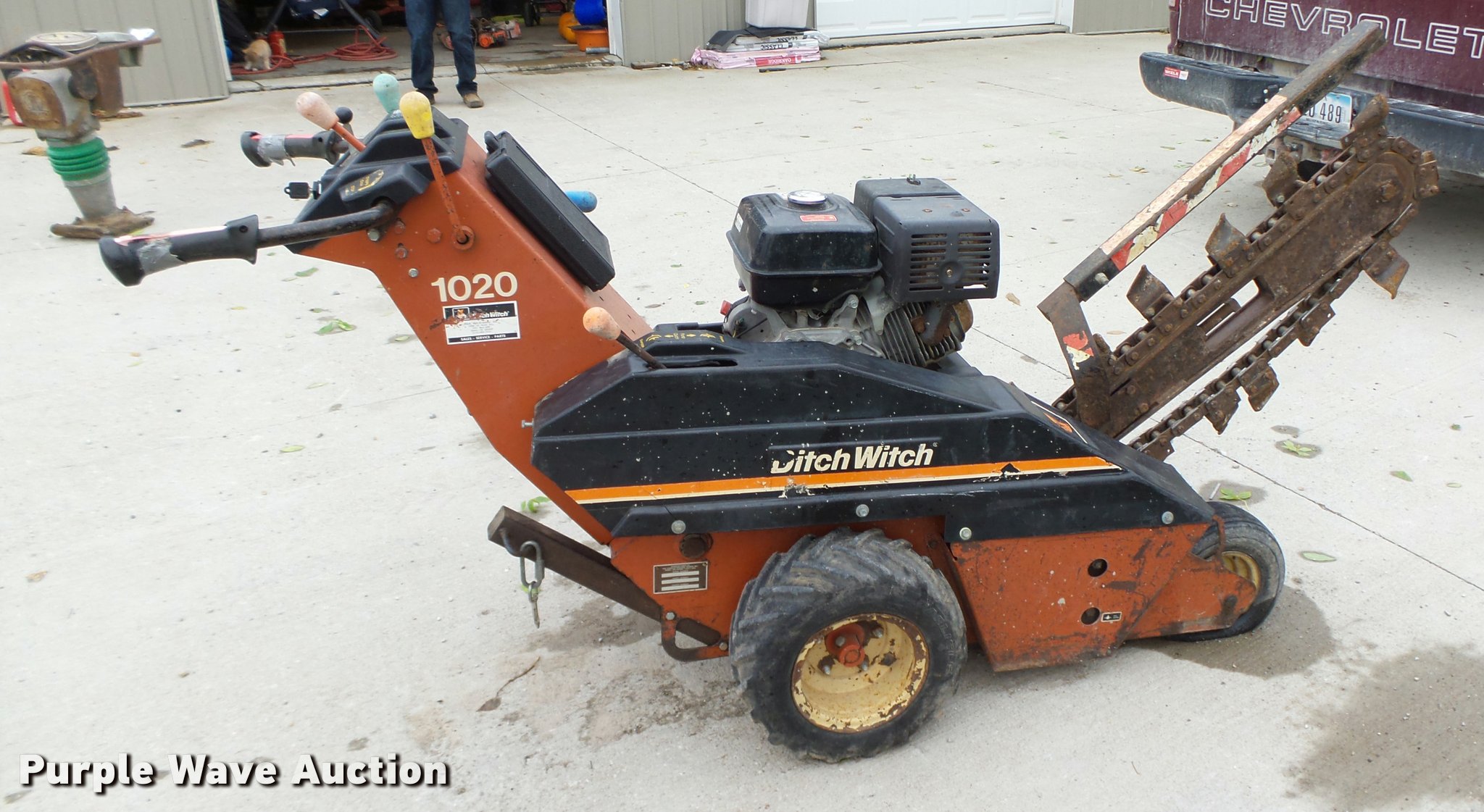 Ditch Witch 1020 walk behind trencher in Atalissa, IA Item K1435 sold