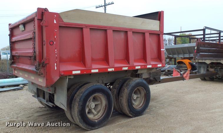 image for item AL9071 1989 Drake end dump pup trailer