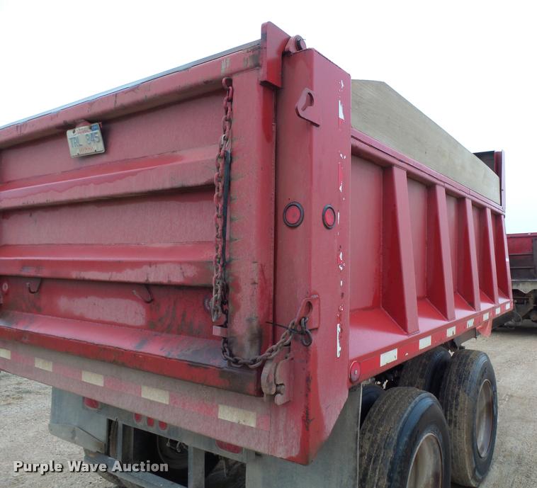 image for item AL9071 1989 Drake end dump pup trailer