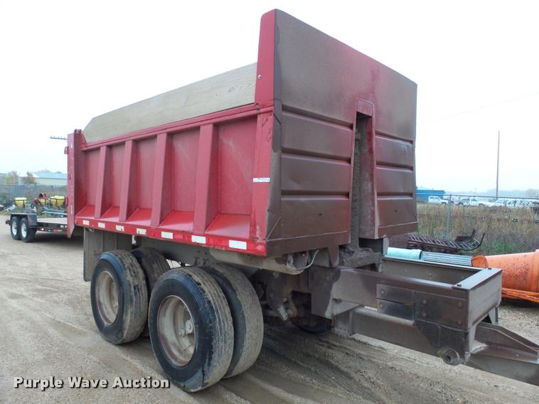 image for item AL9071 1989 Drake end dump pup trailer