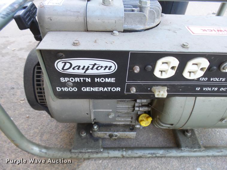 image for item AS9509 Dayton D1600 generator