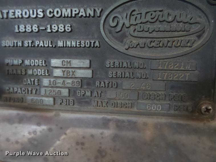 image for item BU9757 1990 Mack Pierce fire truck