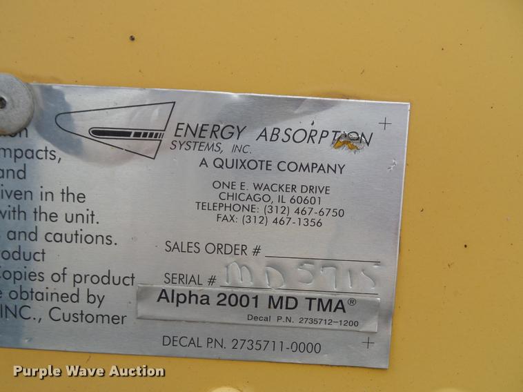 image for item BV9258 2005 Energy Absorption Systems crash attenuator with arrow board