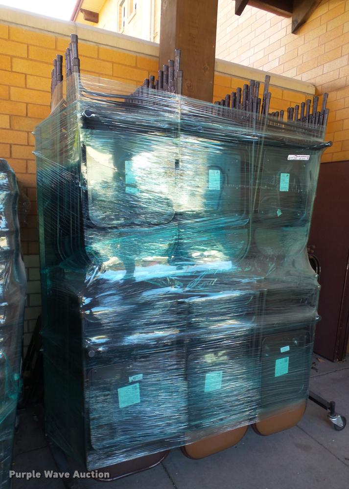 image for item BV9476 (150) folding chairs with storage rack