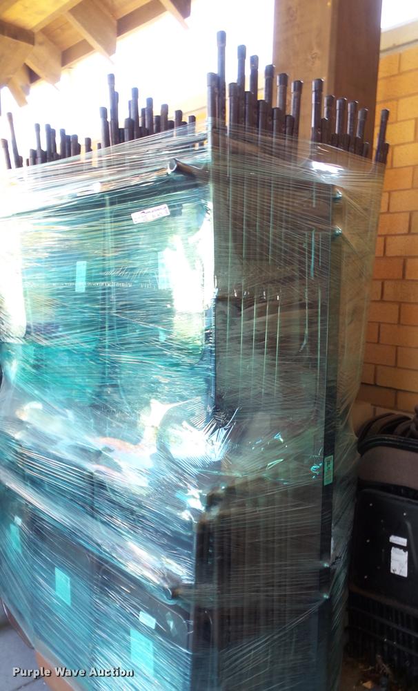 image for item BV9476 (150) folding chairs with storage rack