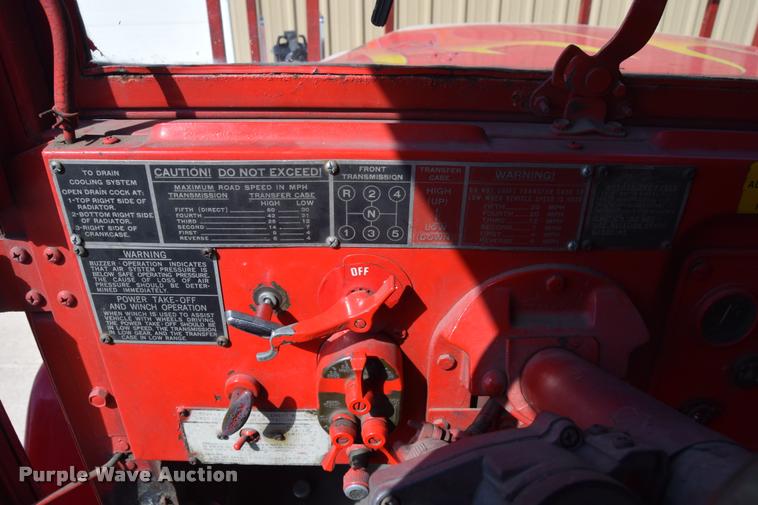 image for item CD9458 1968 Kaiser Jeep M35 flatbed truck