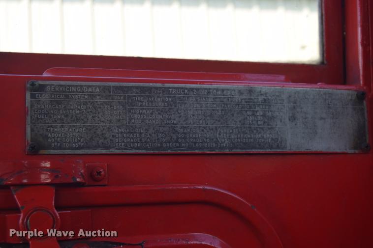 image for item CD9458 1968 Kaiser Jeep M35 flatbed truck