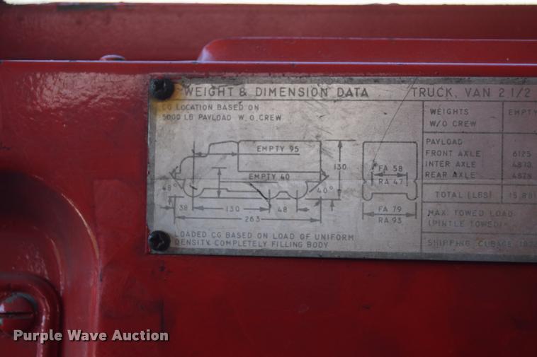 image for item CD9458 1968 Kaiser Jeep M35 flatbed truck