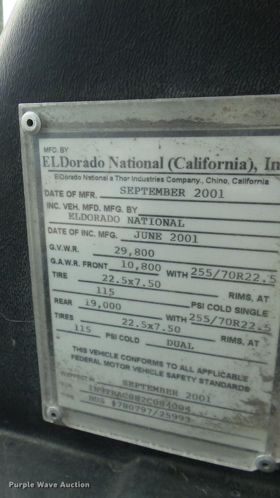 image for item DA2914 2002 Neoplan Eldorado National shuttle bus