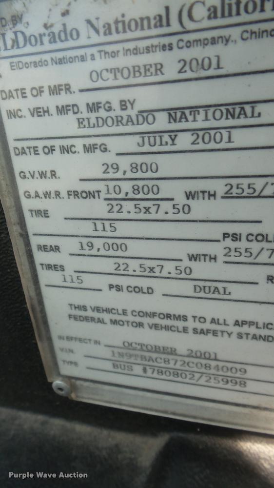 image for item DA2915 2002 Neoplan Eldorado National shuttle bus