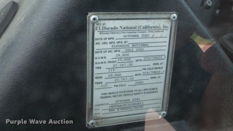 image for item DA2918 2002 Neoplan Eldorado National shuttle bus