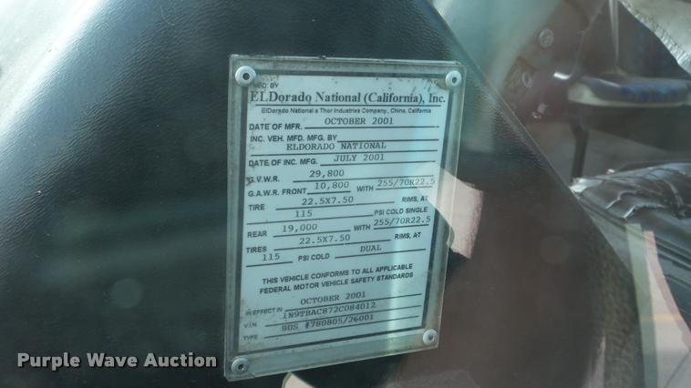 image for item DA2919 2002 Neoplan Eldorado National shuttle bus