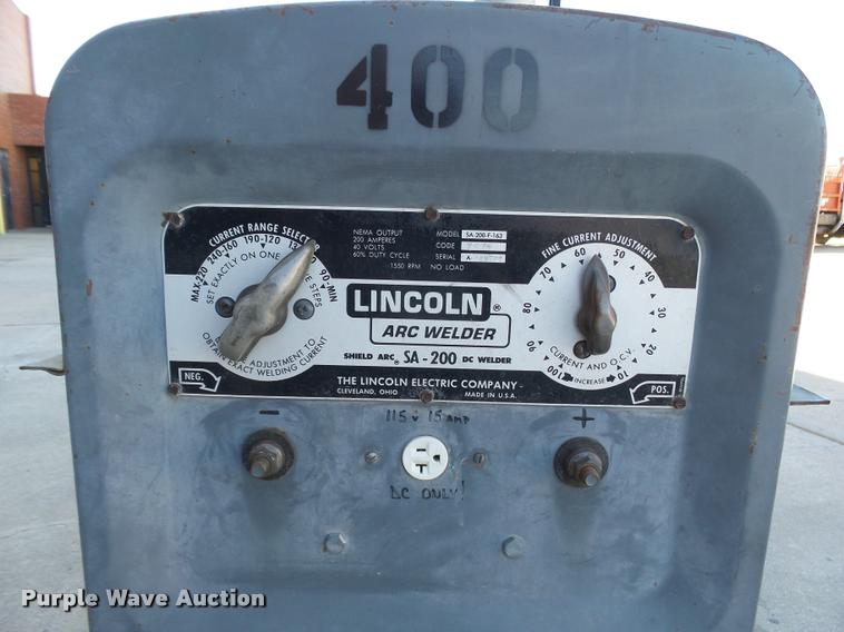 image for item DA4607 Lincoln SA-200-F-163 arc welder