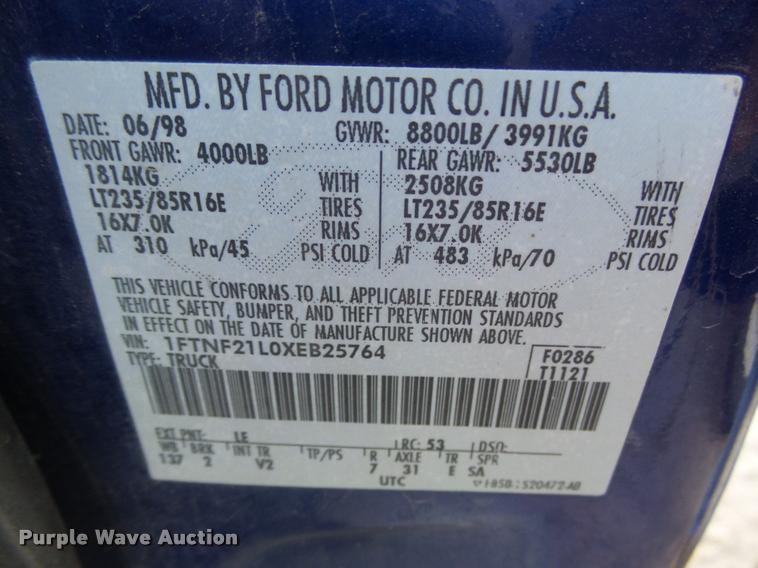 image for item DA4608 1999 Ford F250 Super Duty pickup truck