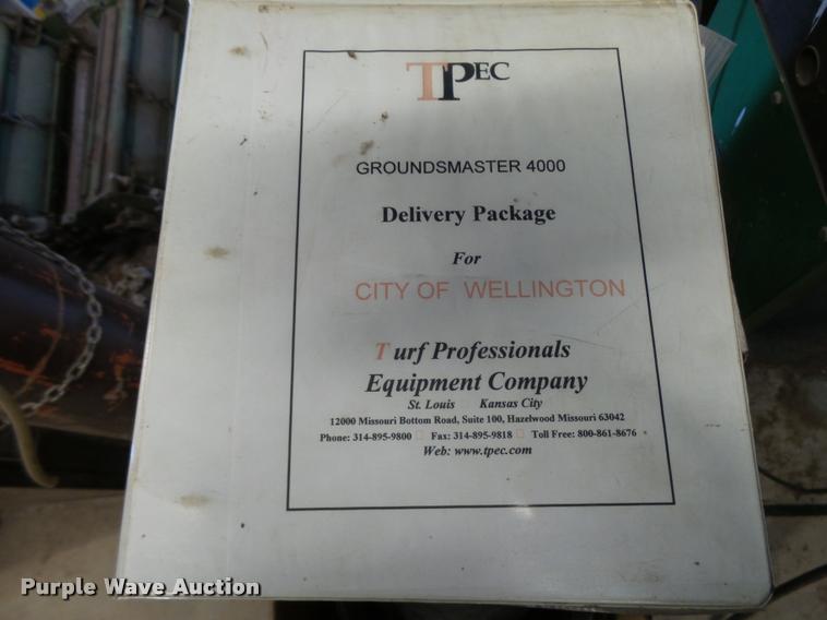 image for item DA9949 Toro Groundmaster 4000D ZTR lawn mower