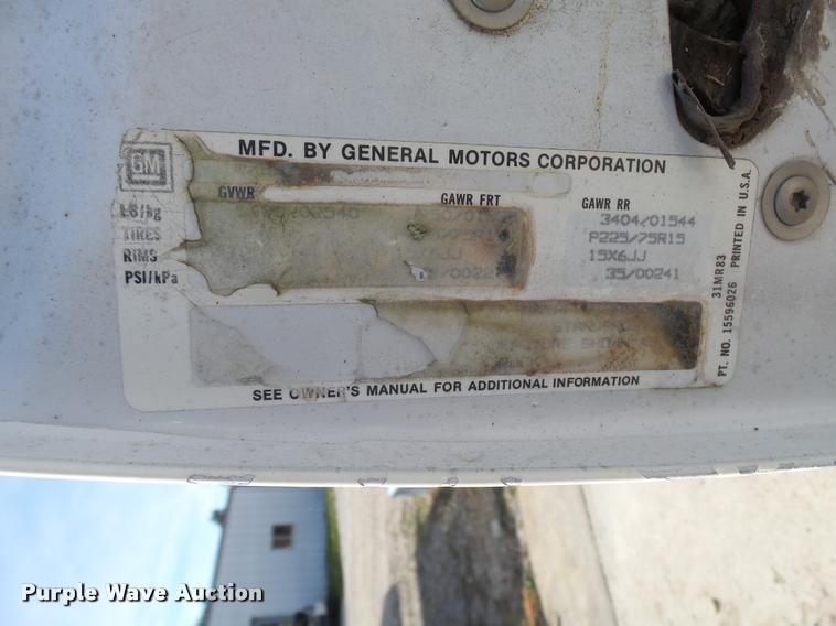 image for item DA9951 1989 Chevrolet 1500 pickup truck