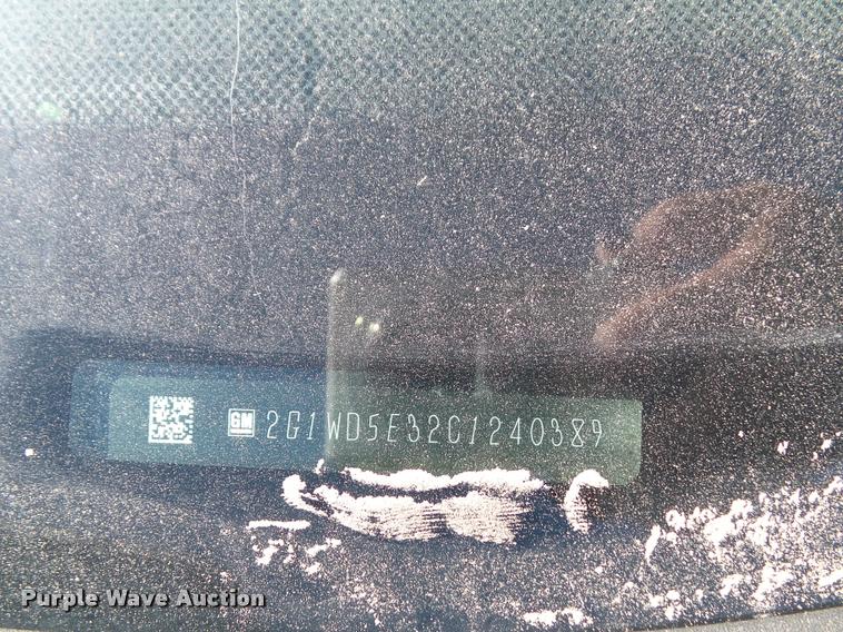 image for item J5744 2012 Chevrolet Impala Police Cruiser