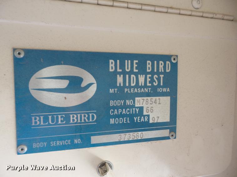 image for item J8730 1997 Blue Bird TC2000 school bus