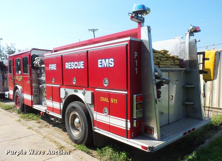 image for item K3574 1999 Emergency One pumper fire truck
