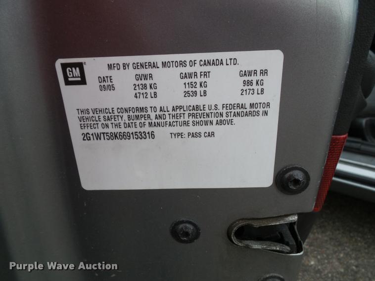 image for item K8134 2006 Chevrolet Impala LT