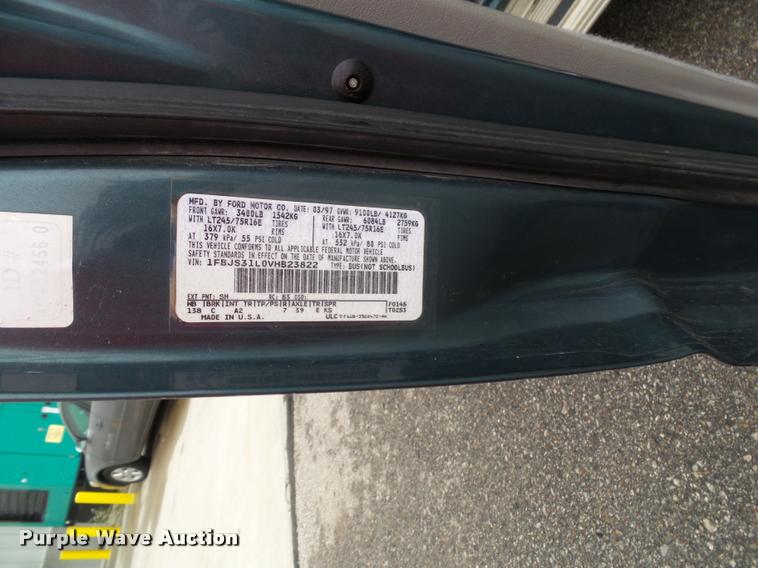 image for item K8135 1997 Ford Club Wagon van