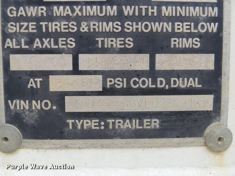 image for item K8174 1997 Ranch bottom dump trailer