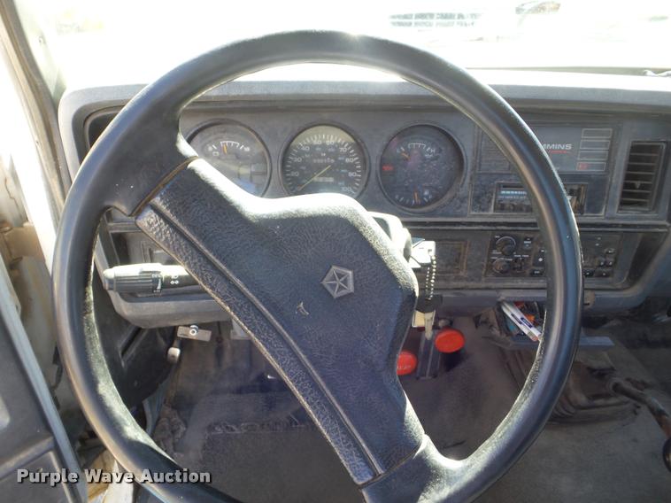 image for item L1678 1993 Dodge D350 flatbed pickup truck