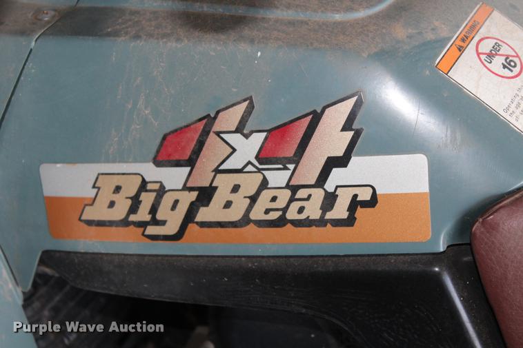 image for item AQ9543 1992 Yamaha Big Bear 350 ATV