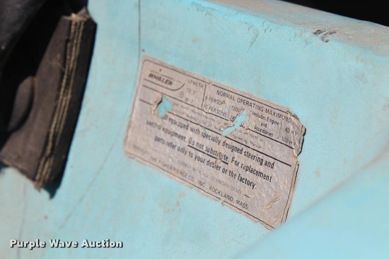 image for item AQ9546 1971 Boston Wahler boat