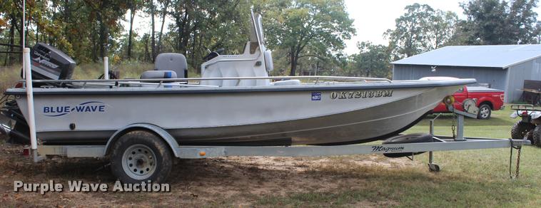 image for item AQ9577 1997 Blue Wave 189 v-bottom boat