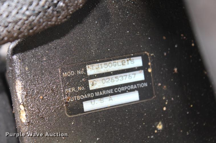 image for item AQ9577 1997 Blue Wave 189 v-bottom boat