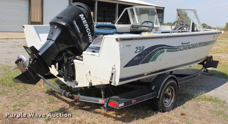 image for item AQ9585 1996 Ranger Cherokee 238 v-bottom boat