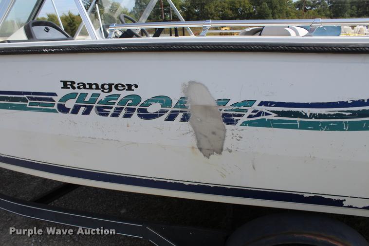 image for item AQ9585 1996 Ranger Cherokee 238 v-bottom boat