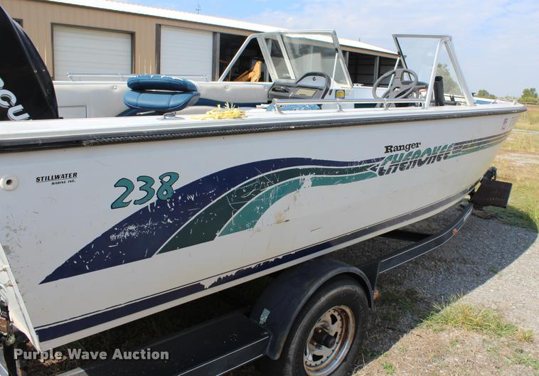 image for item AQ9585 1996 Ranger Cherokee 238 v-bottom boat