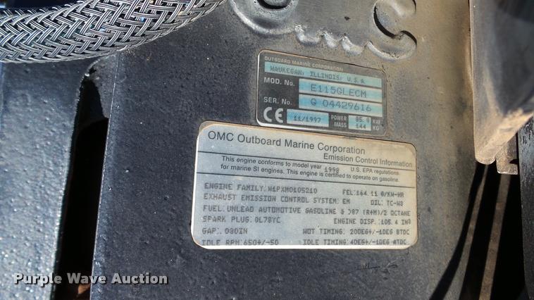 image for item DA8898 2004 Grizzly Tracker 2072 boat