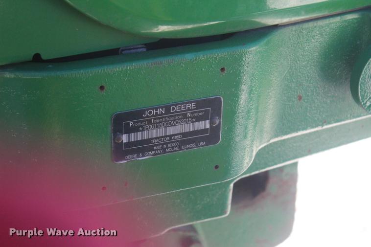 image for item L4825 2013 John Deere 6115D MFWD tractor