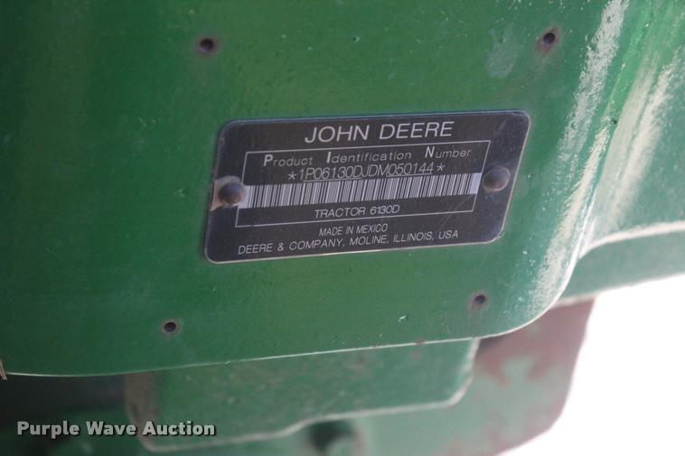 image for item L4826 2013 John Deere 6130D MFWD tractor