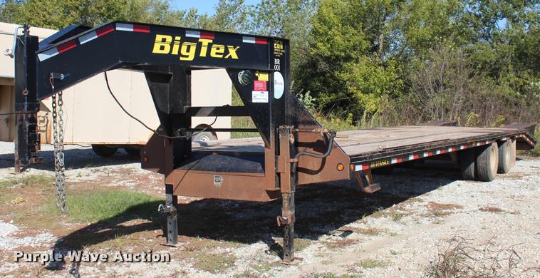 image for item L4833 2012 Big Tex 22GN-28+5 equipment trailer