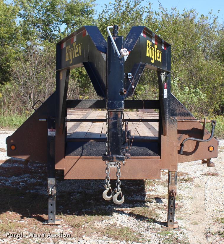 image for item L4833 2012 Big Tex 22GN-28+5 equipment trailer