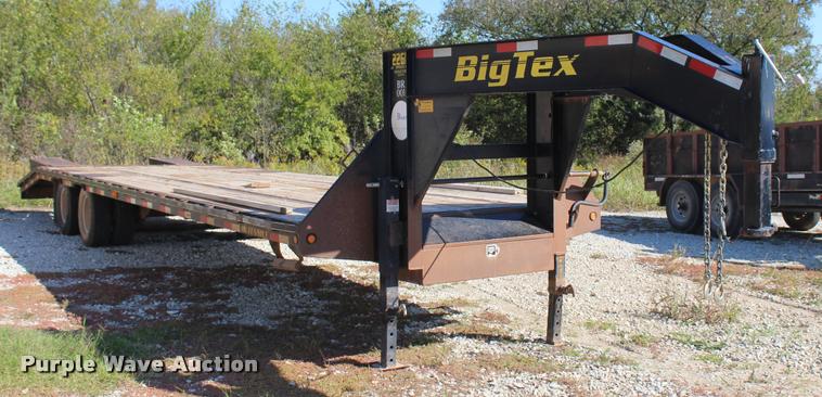 image for item L4833 2012 Big Tex 22GN-28+5 equipment trailer