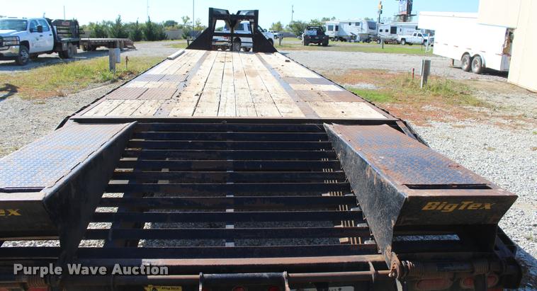 image for item L4833 2012 Big Tex 22GN-28+5 equipment trailer