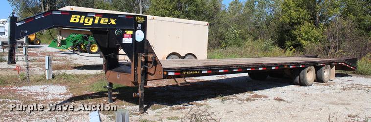 image for item L4833 2012 Big Tex 22GN-28+5 equipment trailer