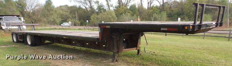 image for item DA3958 1992 Trail King TK80C8-82 drop deck trailer