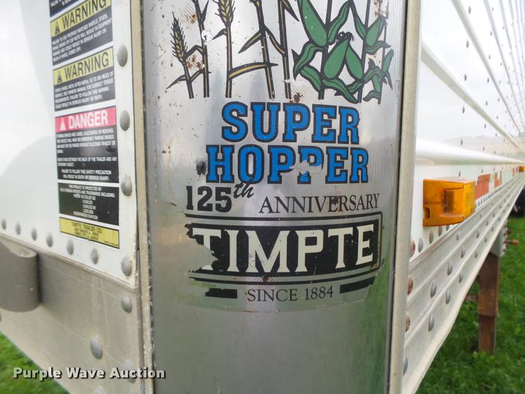 image for item K1457 2010 Timpte Super Hopper double hopper grain trailer
