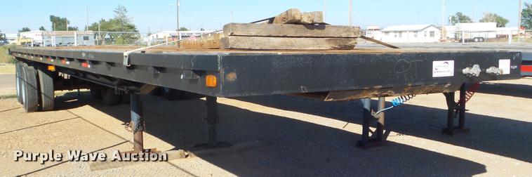 image for item L1729 2016 shop built flatbed trailer